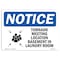 Signmission OSHA Sign, 10" H, Rigid Plastic, Tornado Meeting Location Basement Sign With Symbol, Landscape OS-NS-P-1014-L-18697 - alternate 1